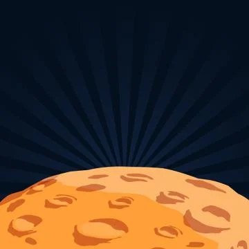 Surface of the planet Stock Illustration