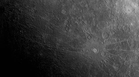 Surface of Planet Mercury. Stock Illustration