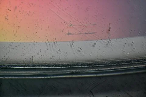 The surface of a plastic DVD disc. Foto stock