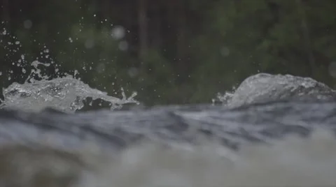 The surface of the river 100fps 1080p Stock Footage 52822740
