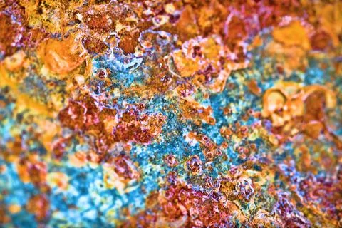 Surface of rusty iron macro Stock-Fotos