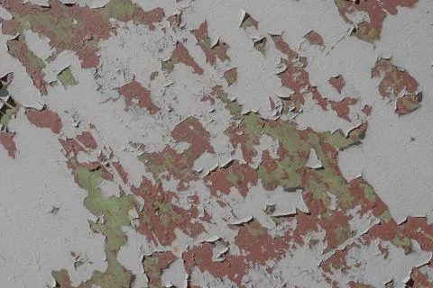Surface of rusty iron with remnants of old paint, chipped paint, texture ba.. Stock Photos