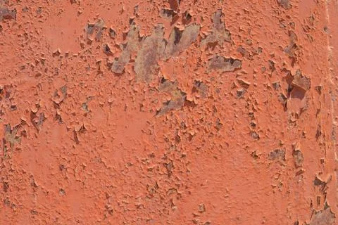 Surface of rusty iron with remnants of old paint, chipped paint, texture ba.. Stock Photos