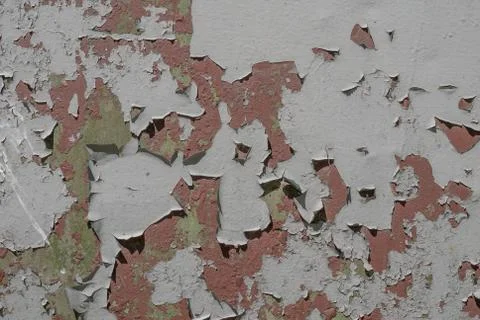 Surface of rusty iron with remnants of old paint, chipped paint, texture ba.. Stock Photos