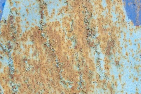 Surface of rusty iron with remnants of old paint, grunge metal surface, tex.. Stock Photos