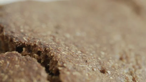 Surface of rye bread bran 4K focus pulling video Stock Footage 171591448