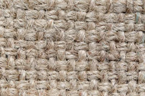 Surface of the sack in a macro. Stock Photos