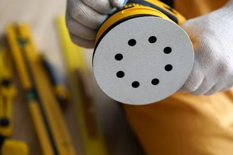 Surface sander machine, construction equipment Stock Photos