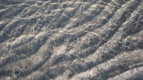 Surface of sea water with rippled sunlight reflection Stock Footage 137448006