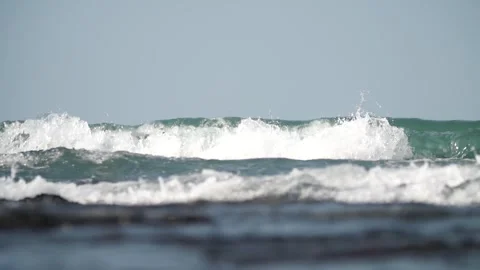Surface of the sea with waves wave Stock Footage 303391201