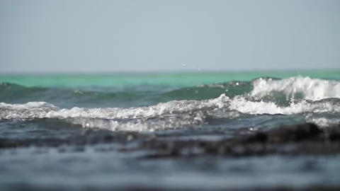 Surface of the sea with waves wave Stock Footage 303391204
