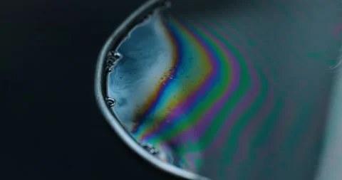 Surface of the soap film Stock Footage 132370208