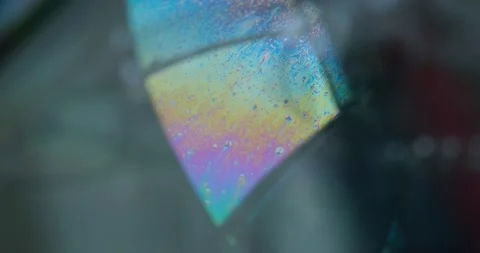 Surface of the soap film Video stock 132370238