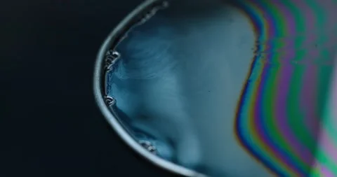 Surface of the soap film Stock Footage 132370250