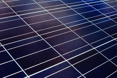 Surface of the a solar panel closeup Stock Photos