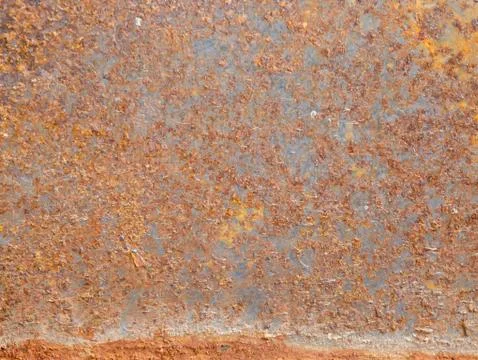 The surface of steel with rust. Stock Photos