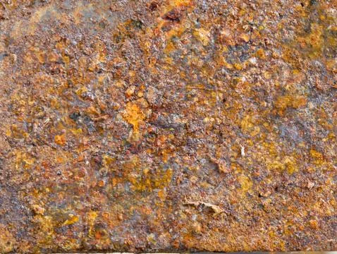The surface of steel with rust. Stock Photos