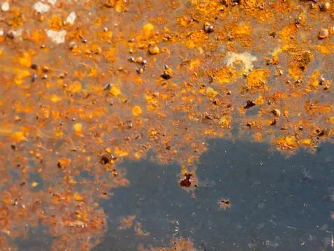 The surface of steel with rust. Stock Photos