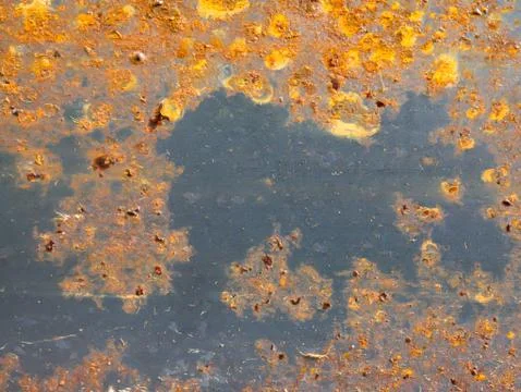 The surface of steel with rust. Stock Photos