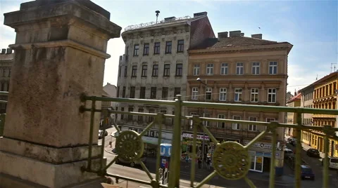 Surface Subway Metro Train Transporting Passengers In Downtown Vienna Stock Footage 61546047