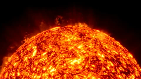 Surface of the sun Stock Footage 242608963