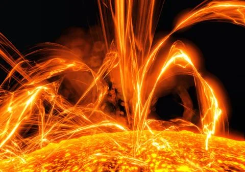 Surface of the sun Stock-Illustration