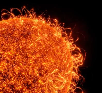 Surface of the sun Illustrazione stock