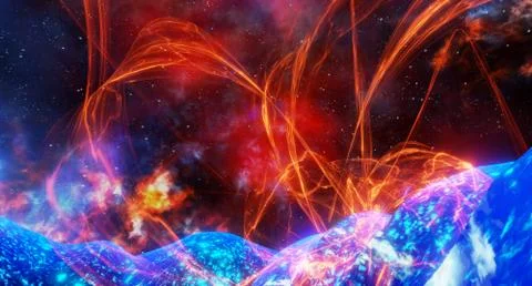 Surface of the sun Illustrazione stock