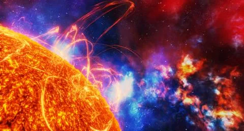 Surface of the sun Stock Illustration