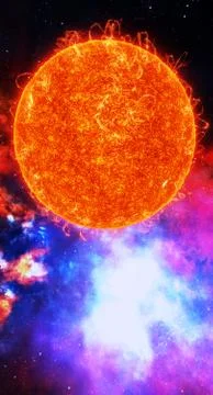 Surface of the sun Stock Illustration