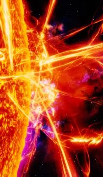 Surface of the sun Stock Illustration