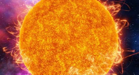 Surface of the sun Stock Illustration