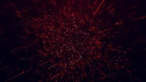 The surface of technology with lines of chaos and grid is an abstract compu.. Illustration