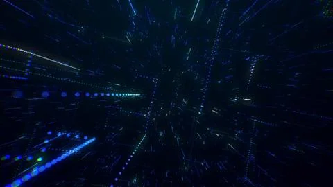 The surface of technology with lines of chaos and grid is an abstract compu.. 스톡 일러스트