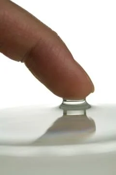 Surface Tension Demonstration Foto stock