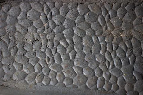 The surface texture of a plastic that forms an abstract pattern Foto stock