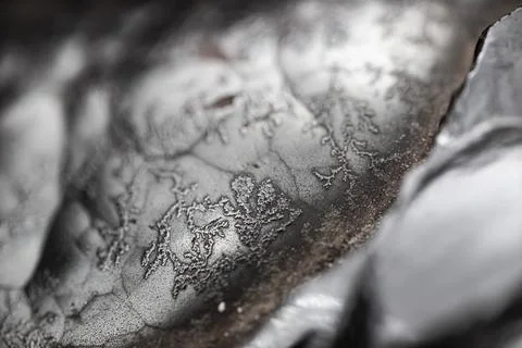 Surface texture of raw hematite mineral. Iron ore. Foto stock