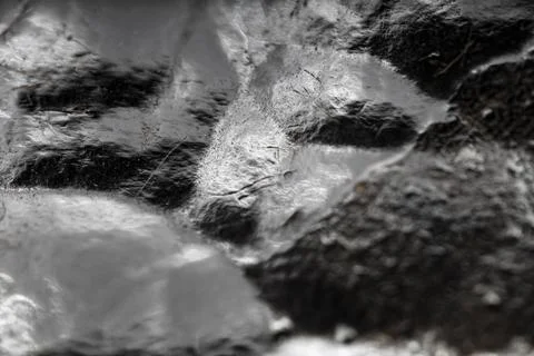 Surface texture of raw hematite mineral. Iron ore. Stock Photos