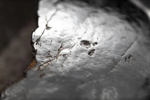 Surface texture of raw hematite mineral. Iron ore. Stock Photos
