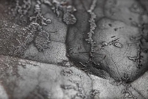 Surface texture of raw hematite mineral. Iron ore. Foto stock