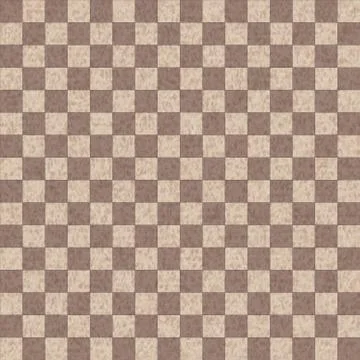 The surface of the wall is made in the form of a chessboard of brown tiles Stock Illustration