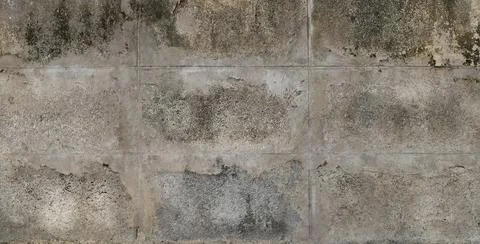 The surface of the wall is made of old brick blocks. Stock Photos