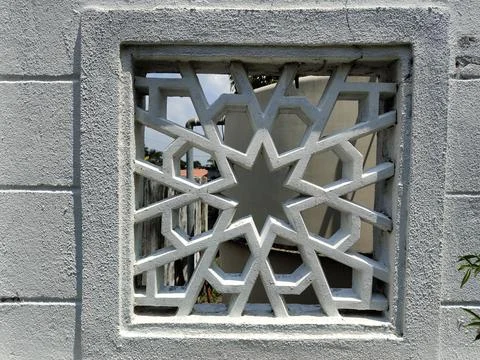 The surface of the wall is rough Stock Photos