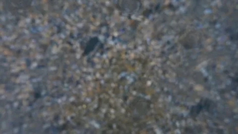 The surface of the water and down to the bottom slow mo Stock Footage 80248944