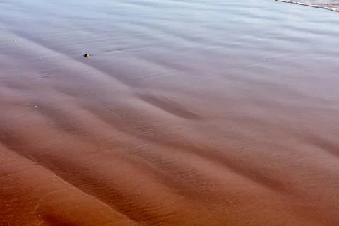 The surface of the water on the beach Stock Photos