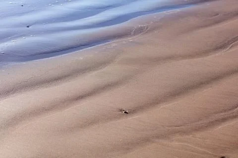 The surface of the water on the beach Stock Photos