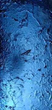 The surface of the water in a gutter that does not flow Foto stock