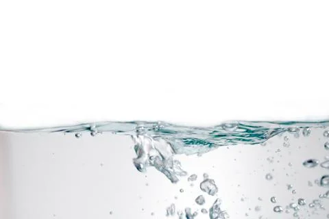 The surface of the water that moves and splashes Stock Photos