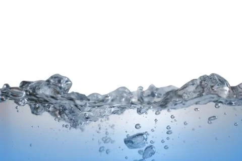 The surface of the water that moves and splashes Stock Photos