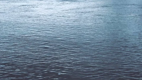 Surface of water moving with ripples Stock Footage 120401579